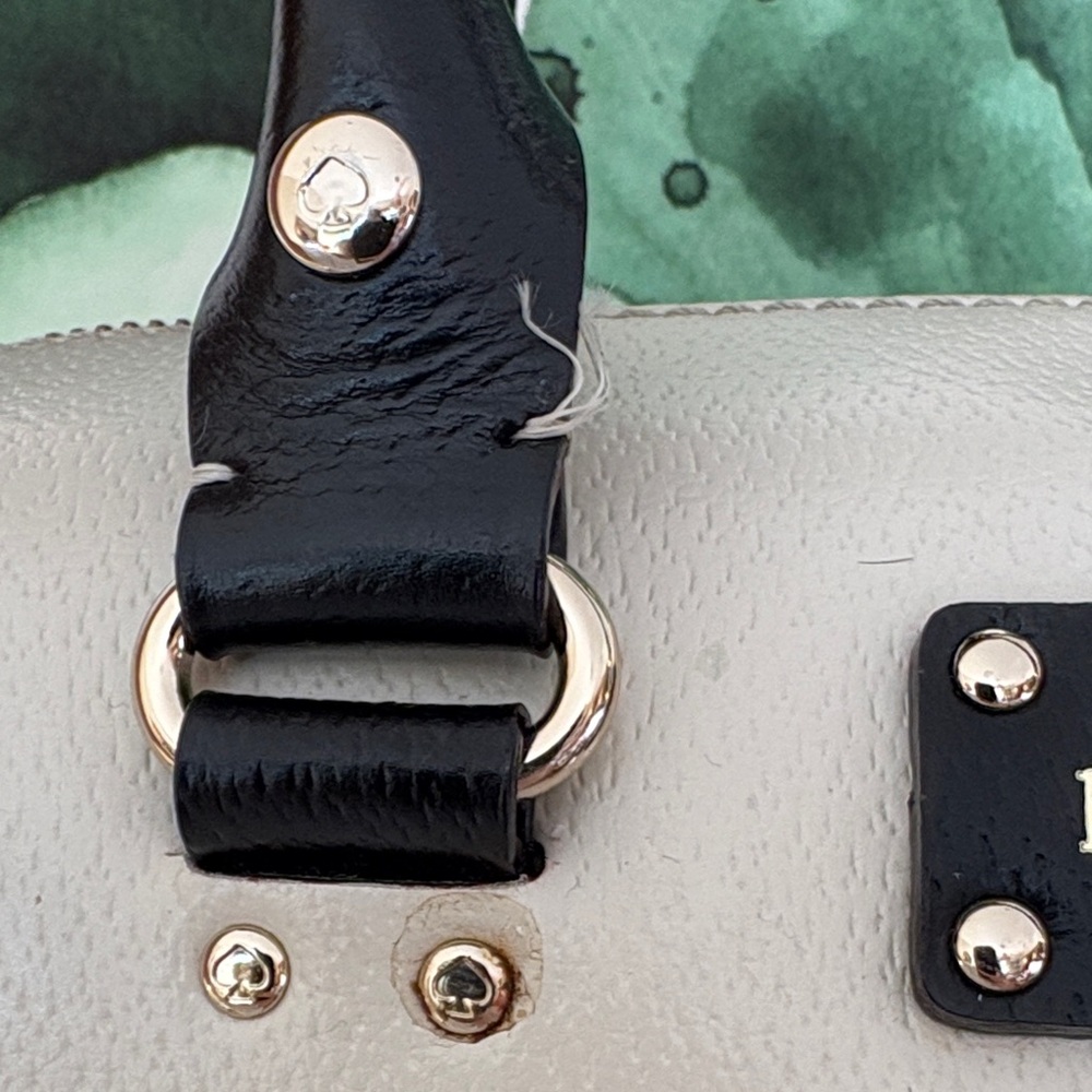 Kate Spade New York Two-Tone Satchel Bag – Black & Cream - Picture 14 of 15